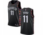 Brooklyn Nets #11 Kyrie Irving Authentic Black Basketball Jersey - 2018-19 City Edition