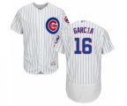 Chicago Cubs Robel Garcia White Home Flex Base Authentic Collection Baseball Player Jersey