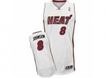Miami Heat #8 Tyler Johnson Authentic White Home NBA Jersey