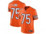 Chicago Bears #75 Kyle Long Vapor Untouchable Limited Orange Rush NFL Jersey