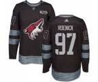 Arizona Coyotes #97 Jeremy Roenick Authentic Black 1917-2017 100th Anniversary Hockey Jersey