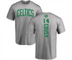 Boston Celtics #14 Bob Cousy Ash Backer T-Shirt