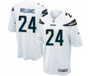 Los Angeles Chargers #24 Trevor Williams Game White Football Jersey