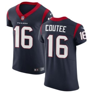 Houston Texans #16 Keke Coutee Nike Navy Vapor Limited Jersey
