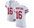 San Francisco 49ers #16 Joe Montana White Vapor Untouchable Elite Player Football Jersey