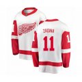 Detroit Red Wings #11 Filip Zadina Authentic White Away Fanatics Branded Breakaway NHL Jersey