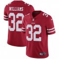 San Francisco 49ers #32 Joe Williams Red Team Color Vapor Untouchable Limited Player NFL Jersey
