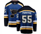 St. Louis Blues #55 Colton Parayko Fanatics Branded Royal Blue Home Breakaway NHL Jersey