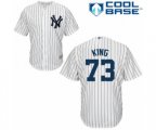 New York Yankees Mike King Replica White Home Baseball Player Jersey