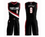 Portland Trail Blazers #9 Nassir Little Swingman Black Basketball Suit Jersey - Icon Edition