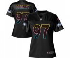 Women Seattle Seahawks #97 Patrick Kerney Game Black Team Color Football Jersey