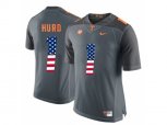 2016 US Flag Fashion 2016 Tennessee Volunteers Jalen Hurd #1 College Football Limited Jersey - Grey