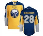 Reebok Buffalo Sabres #28 Zemgus Girgensons Authentic Gold New Third NHL Jersey