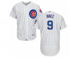 Chicago Cubs #9 Javier Baez White Flexbase Authentic Collection MLB Jersey