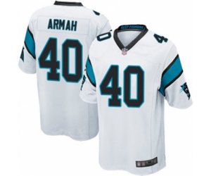 Carolina Panthers #40 Alex Armah Game White Football Jersey