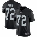 Oakland Raiders #72 Donald Penn Black Team Color Vapor Untouchable Limited Player NFL Jersey