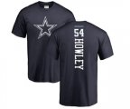 Dallas Cowboys #54 Chuck Howley Navy Blue Backer T-Shirt