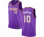 Phoenix Suns #10 Leandro Barbosa Swingman Purple NBA Jersey - 2018-19 City Edition