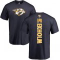 Nashville Predators #14 Mattias Ekholm Navy Blue Backer T-Shirt