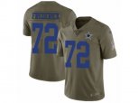 Dallas Cowboys #72 Travis Frederick Limited Olive 2017 Salute to Service NFL Jersey