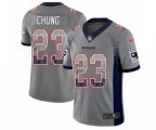 New England Patriots #23 Patrick Chung Limited Gray Rush Drift Fashion NFL Jersey