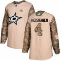 Dallas Stars #4 Miro Heiskanen Authentic Camo Veterans Day Practice NHL Jersey