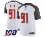 Tampa Bay Buccaneers #91 Beau Allen White Vapor Untouchable Limited Player 100th Season Football Jersey