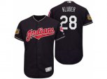Cleveland Indians #28 Corey Kluber 2017 Spring Training Flex Base Authentic Collection Stitched Baseball Jersey