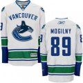 Vancouver Canucks #89 Alexander Mogilny Authentic White Away NHL Jersey