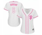 Women's San Francisco Giants #6 Steven Duggar Authentic White Fashion Cool Base Baseball Jersey