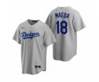 Los Angeles Dodgers Kenta Maeda Nike Gray Replica Alternate Jersey