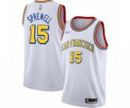 Golden State Warriors #15 Latrell Sprewell Authentic White Hardwood Classics Basketball Jersey - San Francisco Classic Edition