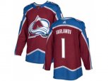 Colorado Avalanche #1 Semyon Varlamov Burgundy Home Authentic Stitched NHL Jersey