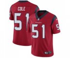 Houston Texans #51 Dylan Cole Red Alternate Vapor Untouchable Limited Player Football Jersey