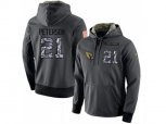 Arizona Cardinals #21 Patrick Peterson Stitched Black Anthracite Salute to Service Player Performance Hoodie