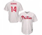 Philadelphia Phillies #14 Jim Bunning Replica White Red Strip Home Cool Base Baseball Jersey