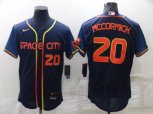 Houston Astros #20 Chas McCormick Number 2022 Navy Blue City Connect Flex Base Stitched Baseball Jersey