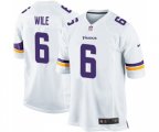Minnesota Vikings #6 Matt Wile Game White Football Jersey