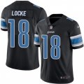 Detroit Lions #18 Jeff Locke Limited Black Rush Vapor Untouchable NFL Jersey