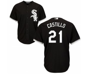 Chicago White Sox #21 Welington Castillo Replica Black Alternate Home Cool Base Baseball Jersey