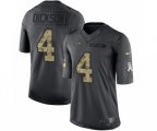 Seattle Seahawks #4 Michael Dickson Limited Black 2016 Salute to Service NFL Jersey