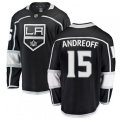 Los Angeles Kings #15 Andy Andreoff Authentic Black Home Fanatics Branded Breakaway NHL Jersey