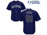Colorado Rockies #51 Jake McGee Authentic Purple Alternate 1 Cool Base MLB Jersey