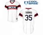 Chicago White Sox #35 Frank Thomas Replica White 2013 Alternate Home Cool Base Baseball Jersey