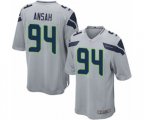 Seattle Seahawks #94 Ezekiel Ansah Game Grey Alternate Football Jersey