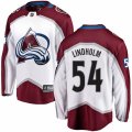 Colorado Avalanche #54 Anton Lindholm Fanatics Branded White Away Breakaway NHL Jersey