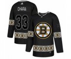 Adidas Boston Bruins #33 Zdeno Chara Authentic Black Team Logo Fashion NHL Jersey