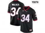 Youth Georgia Bulldogs Herchel Walker #34 College Football Limited Jerseys - Black