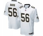 New Orleans Saints #56 DeMario Davis Game White Football Jersey