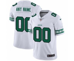 New York Jets Customized White Team Logo Cool Edition Jersey